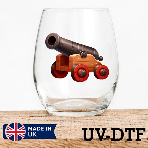 Cannon 8pcs dtf stickers - 8pcs,