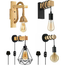 Modern Wooden Wall Lamp Indoor