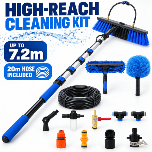 Telescopic water fed - 7.2m,