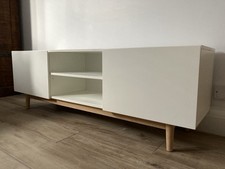 Maisons du Monde Artic - Vintage 2-Door White TV Stand