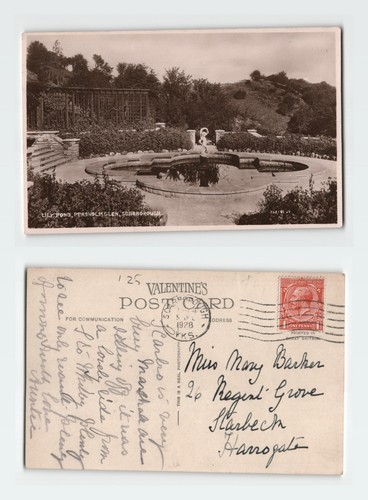 Vintage rppc postcard - postcard, lily
