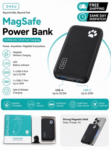 Iniu magsafe power bank - power,