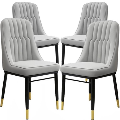 4pcs faux leather dining - 4pcs,