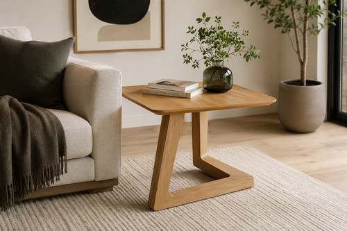 Solid oak scandic small - v,