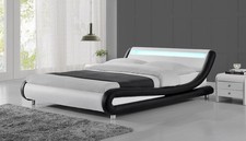 LED Headboard Bed Double King