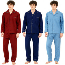 Mens 2 Piece Pyjama Set Long