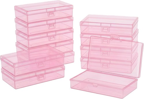 Pink plastic storage - x,