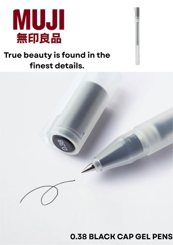 Muji fine point gel pen - point,