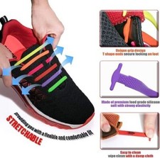 Shoe Laces Silicone Elastic No