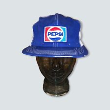 Vintage Pepsi Cap K Brand Mesh Trucker Hat Cap USA Made Prop Old Logo Rare