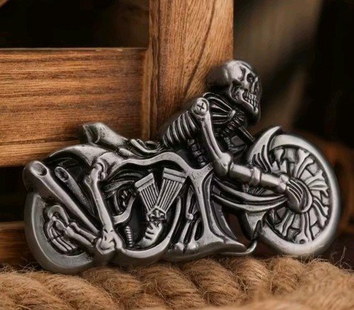 Skeleton biker belt - belt, new