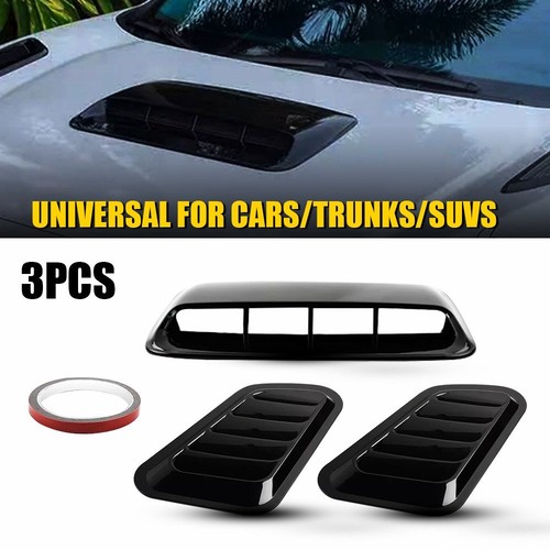 Black car hood - hood, scoop