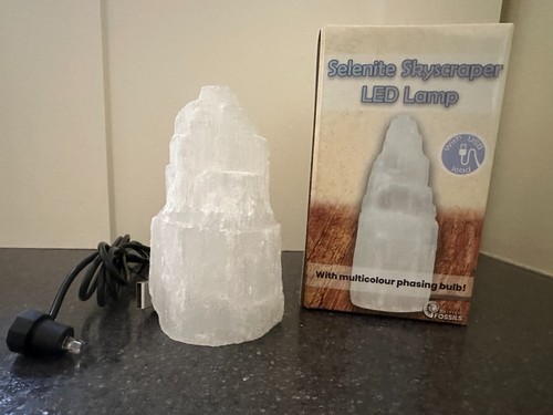 Selenite crystal usb - crystal, lamp