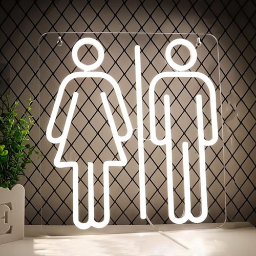 Toilet led neon sign usb - led,