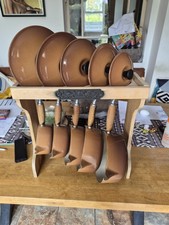 Le Creuset Hazelnut Brown Pan Set And Stand