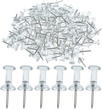 Push Pins Clear Transparent