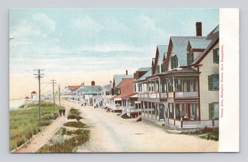 Postcard ocean ave beach front - ave,