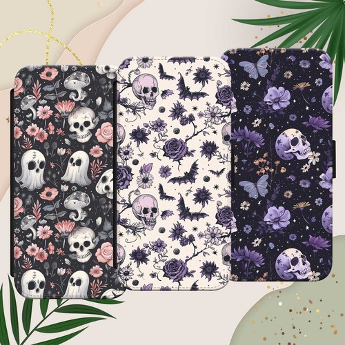 Skull pattern gothic - skull, witch