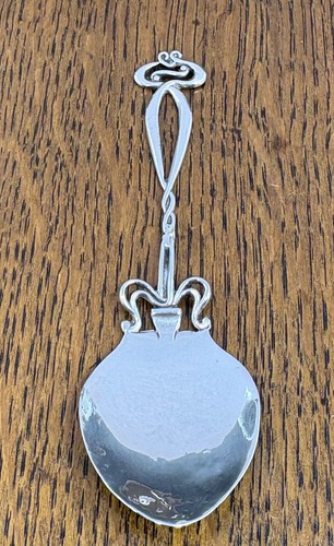 Art nouveau silver tea - , caddy