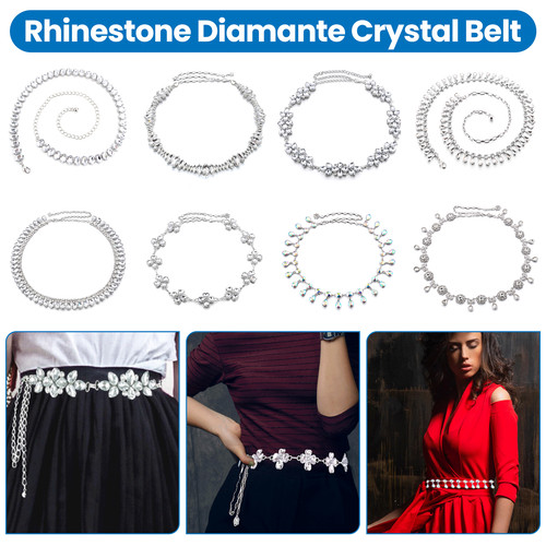 Diamante bridal sash - bridal, belt