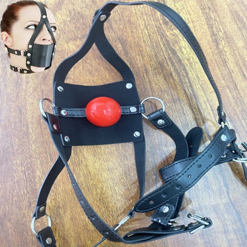 Unisex leather hood bondage - leather,