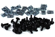 Aprilia RS 125 1995-1998 Black Anodised Aluminium Fairing Screen Bolt Kit RS125