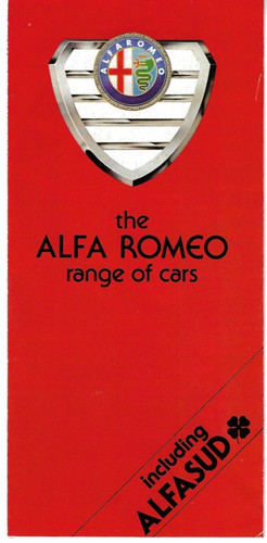 Alfa romeo range 1982 - romeo, uk