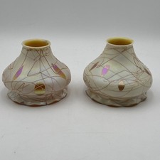 Pair (2) Steuben Art Glass