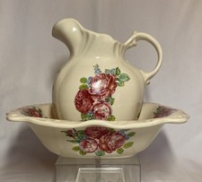 Vintage Pottery Wash Bowl &