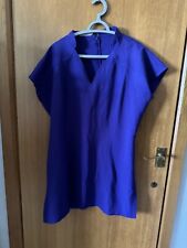 La Beeby Purple Beauty Salon Therapist Tunic Dress  VNeck Size 20