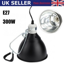 Reptile Vivarium Ceramic Heat Lamp Light Dome Holder Brooder Basking UVA/UVB