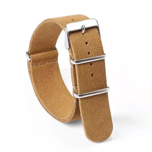 Real suede leather nato watch - real,