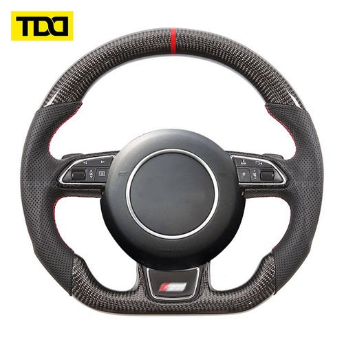 Carbon fiber steering wheel - carbon,