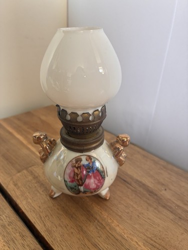 Old lamp miniature fully - old,