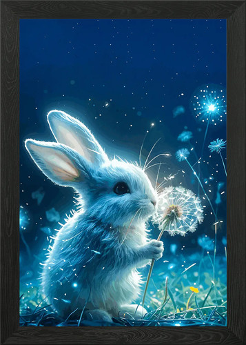 Rabbit framed wall art poster - rabbit,
