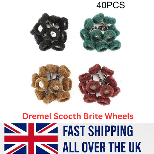 40pcs abrasive brush nylon - 1",