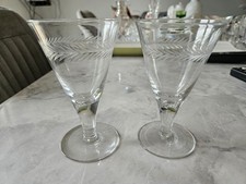 2 x Vintage Flared Glasses