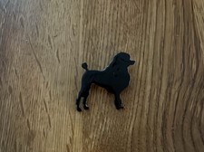 Vintage Brooch Black Enamel