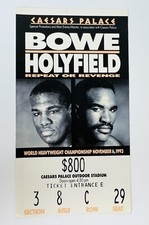 Boxing Ticket BOWE vs