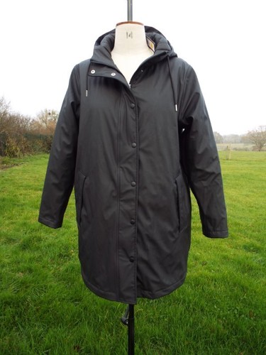 Black rubber shell padded - black,