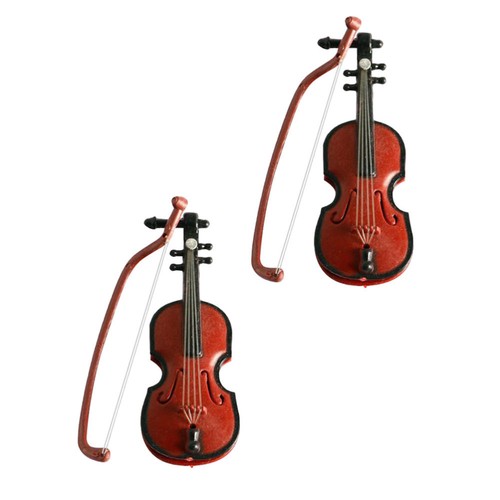 2pcs mini violins decor - decor,