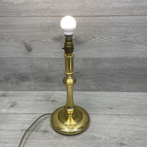 Vintage brass table lamp 34cm - table,