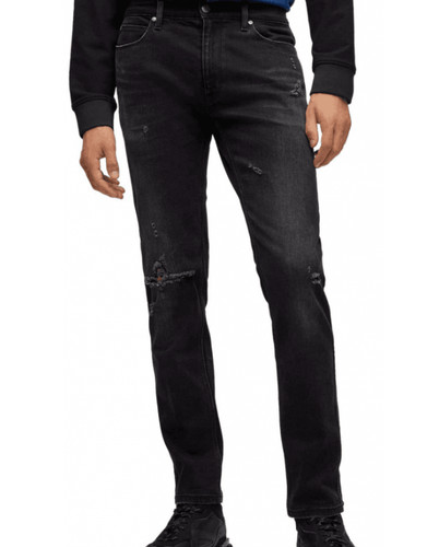 Hugo 708 mens black ripped - mens,
