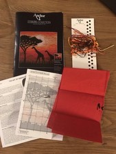 Anchor Mair Collection Giraffe Silhouette counted cross stitch kit - 16 count