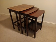 Vintage Burr Walnut Top Set Of