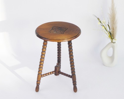 Floral round wooden - round,