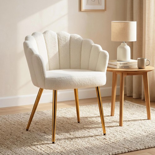 Homcom petal back lounge chair - petal-back,