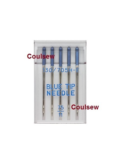 Blue tip embroidery needles - tip,