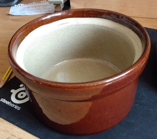 Glazed brown handmade moira - brown,