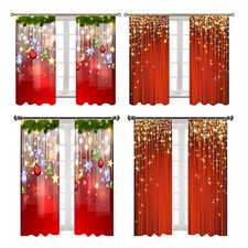 Christmas Curtains 2pcs